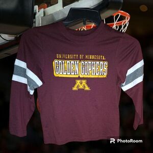 University of Minnesota Golden Gophers‎ Long Sleeve Size S Boy's